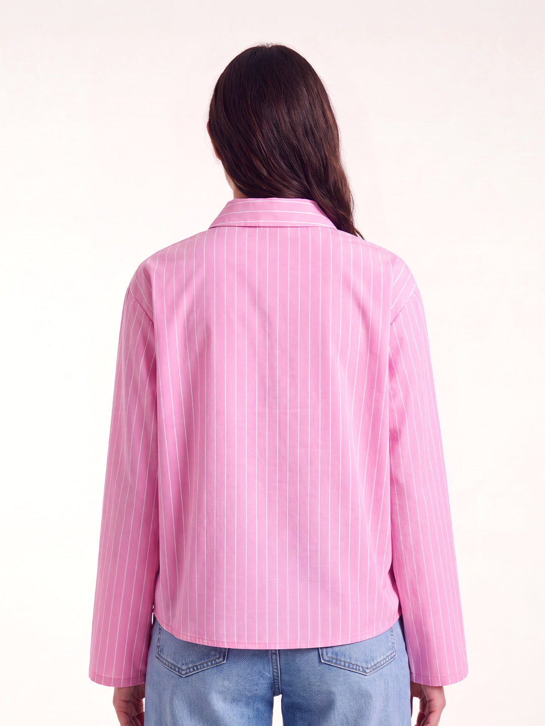 Pink Striped Shirt