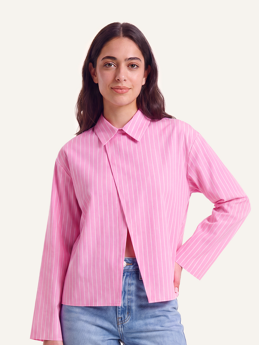 Pink Striped Shirt